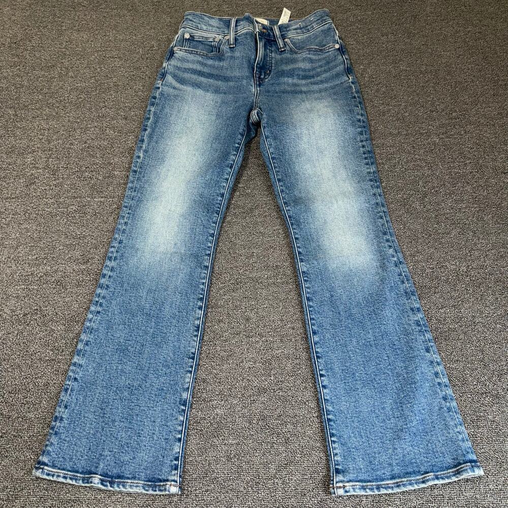 Madewell Mid-Rise Kick Out Jeans Women's Size 25 Blue Medium Wash NEW NWT